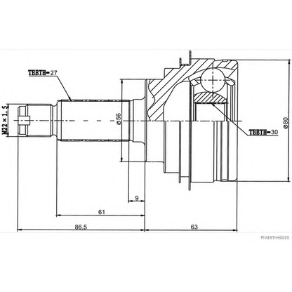 Foto Albero motore/Semiasse HERTH+BUSS J2827023