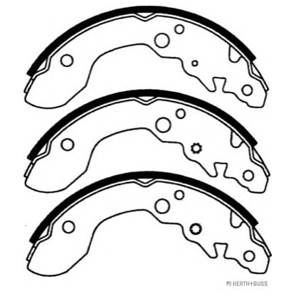 Photo Brake Shoe Set HERTH+BUSS J3508020