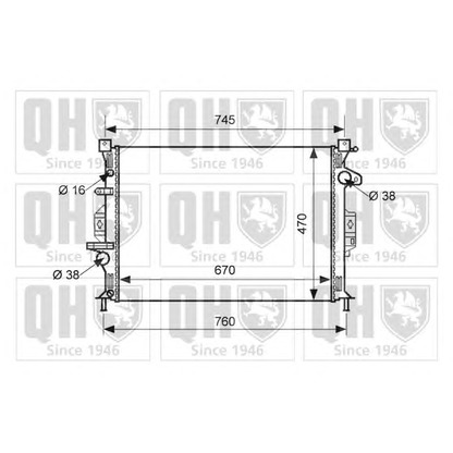 Photo Radiateur, refroidissement du moteur QUINTON HAZELL QER1625