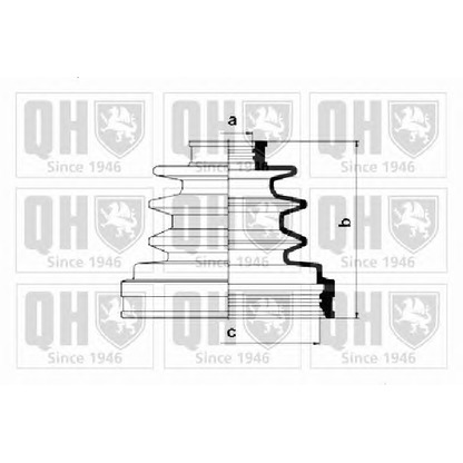 Photo Bellow Set, drive shaft QUINTON HAZELL QJB1026