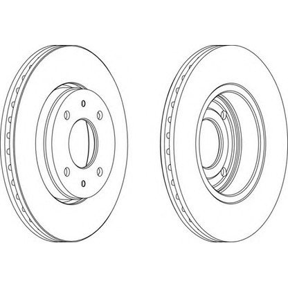 Photo Brake Disc FERODO DDF1068C1