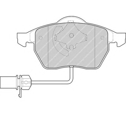 Фото Комплект тормозных колодок, дисковый тормоз FERODO FDB1323