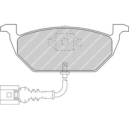 Фото Комплект тормозных колодок, дисковый тормоз FERODO FDB1398