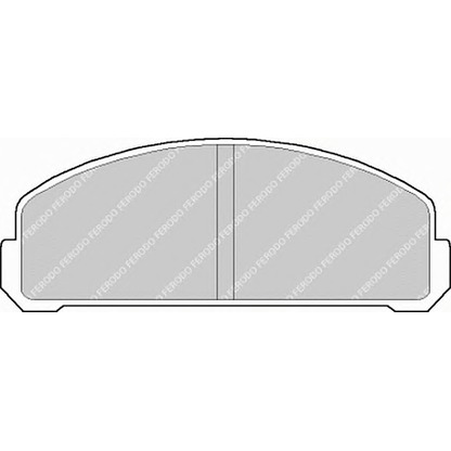 Zdjęcie Zestaw klocków hamulcowych, hamulce tarczowe FERODO FDB153