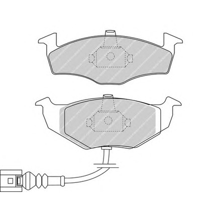 Zdjęcie Zestaw klocków hamulcowych, hamulce tarczowe FERODO FDB1634