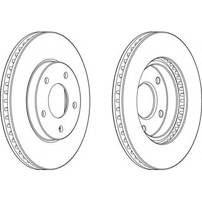 Zdjęcie Tarcza hamulcowa FERODO DDF1599