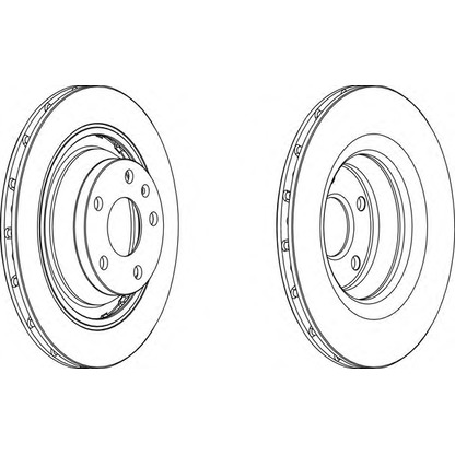 Photo Brake Disc FERODO DDF1849C