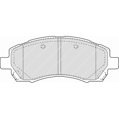 Zdjęcie Zestaw klocków hamulcowych, hamulce tarczowe FERODO FSL1612