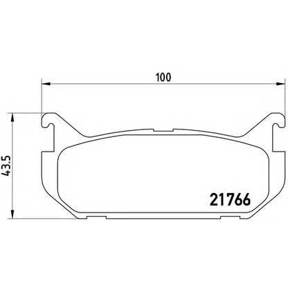 Zdjęcie Zestaw klocków hamulcowych, hamulce tarczowe BREMBO P24036