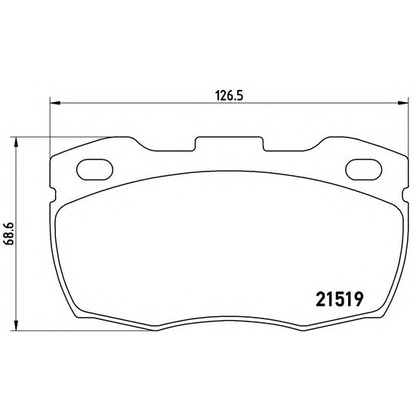 Foto Juego de pastillas de freno BREMBO P44005