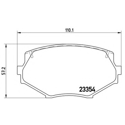 Photo Brake Pad Set, disc brake BREMBO P49020