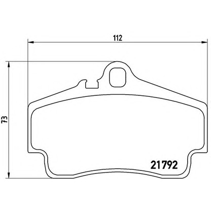 Zdjęcie Zestaw klocków hamulcowych, hamulce tarczowe BREMBO P65008