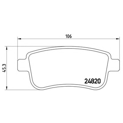 Foto Kit pastiglie freno, Freno a disco BREMBO P68054