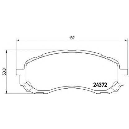 Photo Kit de plaquettes de frein, frein à disque BREMBO P78015