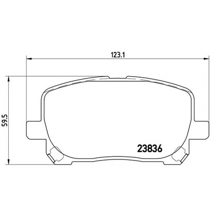 Foto Kit pastiglie freno, Freno a disco BREMBO P83061