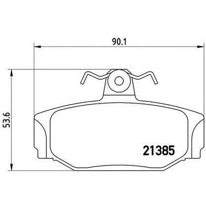 Photo Kit de plaquettes de frein, frein à disque BREMBO P86009