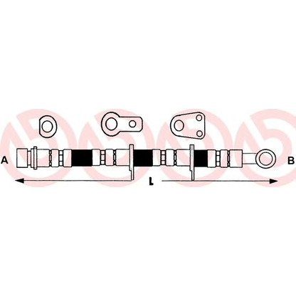 Foto Flessibile del freno BREMBO T28008