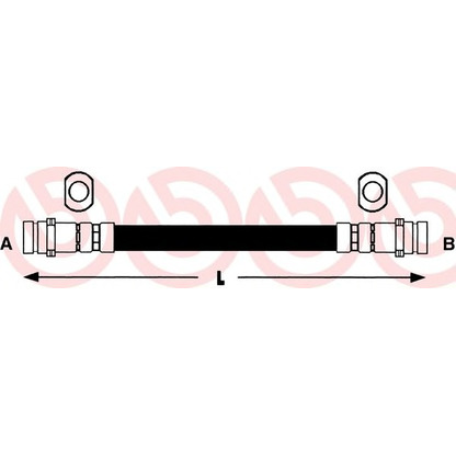 Foto Tubo flexible de frenos BREMBO T49002