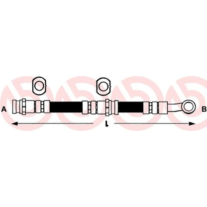 Фото Тормозной шланг BREMBO T56128