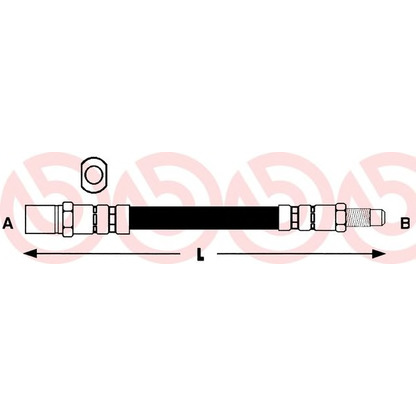 Photo Flexible de frein BREMBO T85007