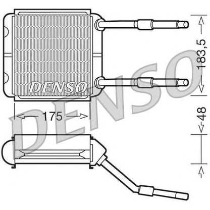 Photo Heat Exchanger, interior heating DENSO DRR20001