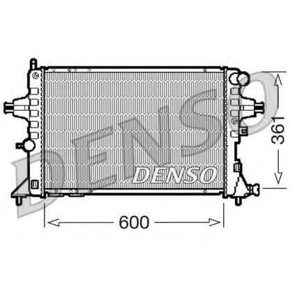 Photo Radiator, engine cooling DENSO DRM20084