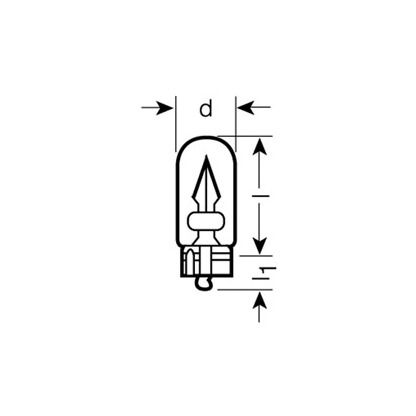Photo Bulb, indicator; Bulb, licence plate light; Bulb, tail light; Bulb, interior light; Bulb, door light; Bulb, boot interior light; Bulb, instrument lighting; Bulb, park-/position light; Bulb, contour-/marker light; Bulb, position-/marker light; Bulb, auxiliary stop light; Bulb, door puddle light; Bulb, glove box light; Bulb, door footwell light OSRAM 2821