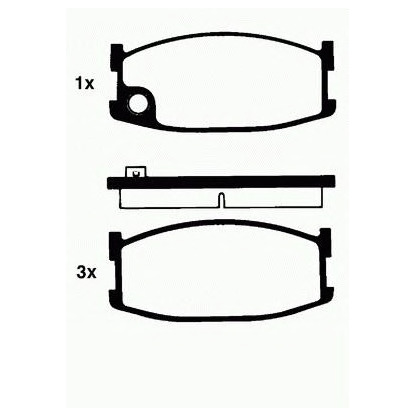 Foto Kit pastiglie freno, Freno a disco MINTEX MDB1157