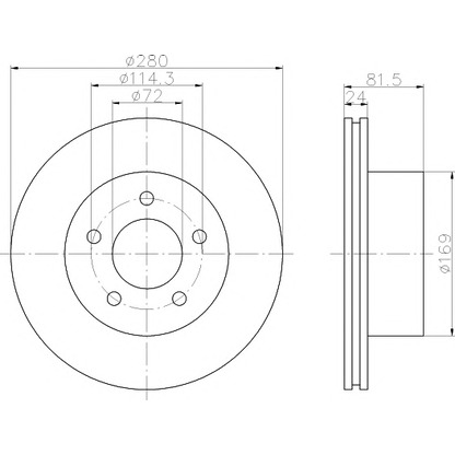 Foto Disco  freno MINTEX MDC1062