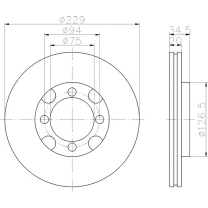 Photo Brake Disc MINTEX MDC661