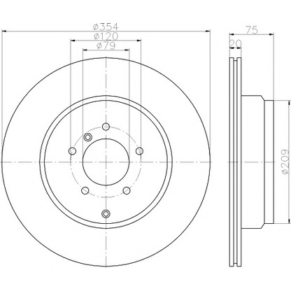 Foto Disco de freno MINTEX MDC1901