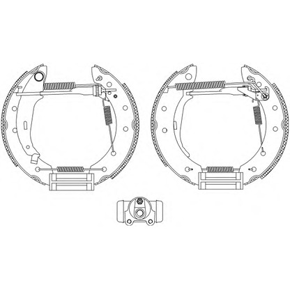 Photo Brake Shoe Set MINTEX MSP133