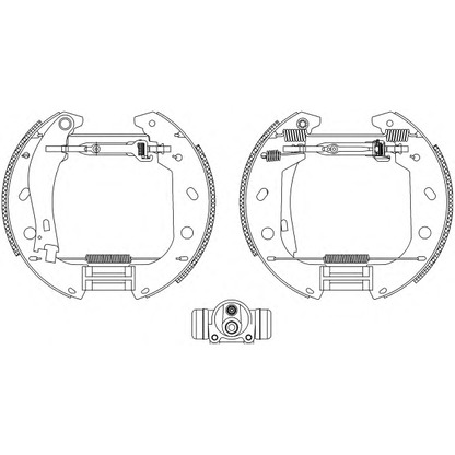 Photo Brake Shoe Set MINTEX MSP161