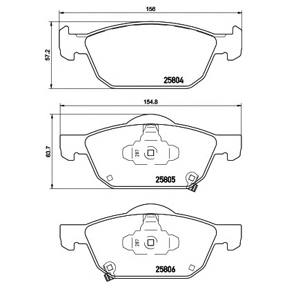 Photo Brake Pad Set, disc brake MINTEX MDB3418