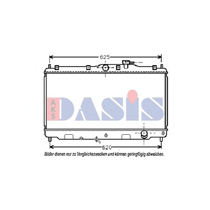 Фото Радиатор, охлаждение двигателя AKS DASIS 100360N