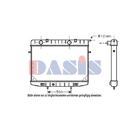 Photo Radiator, engine cooling AKS DASIS 150720N