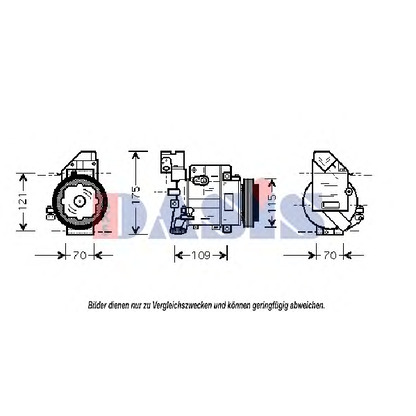 Foto Kompressor, Klimaanlage AKS DASIS 850564N