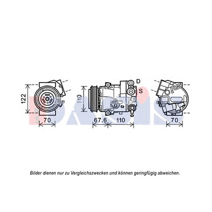 Photo Compressor, air conditioning AKS DASIS 852688N