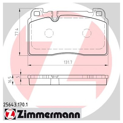 Foto Juego de pastillas de freno ZIMMERMANN 256431701