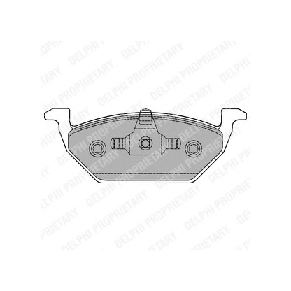 Фото Комплект тормозных колодок, дисковый тормоз DELPHI LP1436