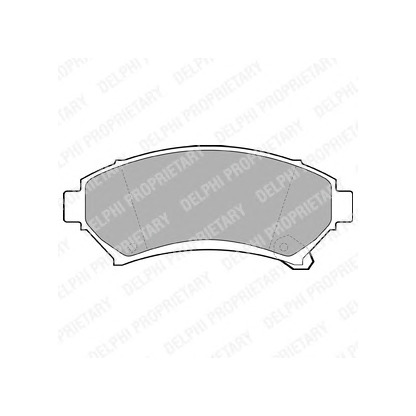 Photo Brake Pad Set, disc brake DELPHI LP1609