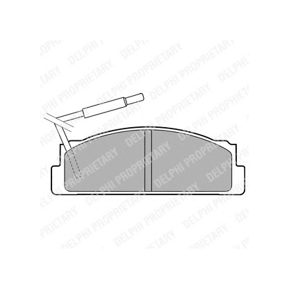 Photo Brake Pad Set, disc brake DELPHI LP1812