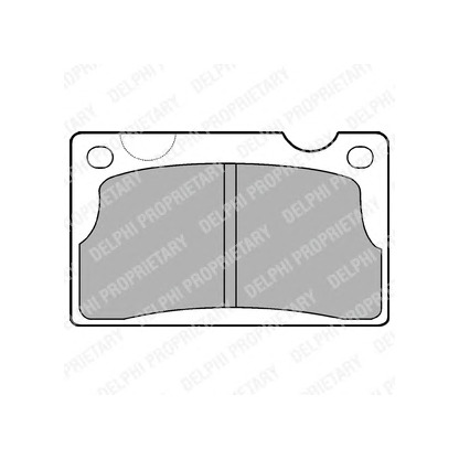 Photo Kit de plaquettes de frein, frein à disque DELPHI LP39