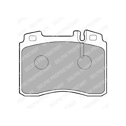 Photo Brake Pad Set, disc brake DELPHI LP844