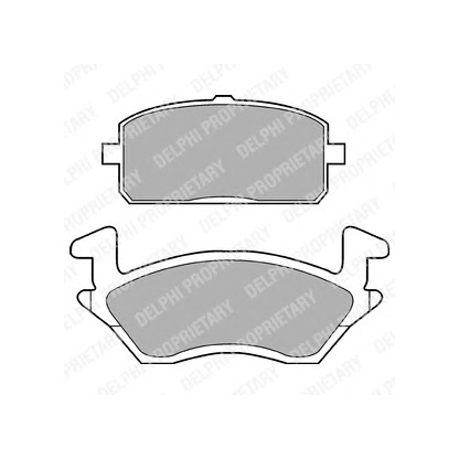 Photo Brake Pad Set, disc brake DELPHI LP960