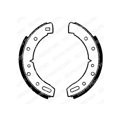 Photo Brake Shoe Set DELPHI LS1037