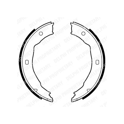 Photo Brake Shoe Set, parking brake DELPHI LS1881