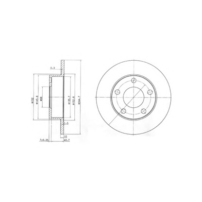 Photo Disque de frein DELPHI BG3381