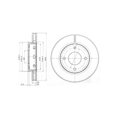 Photo Disque de frein DELPHI BG3987