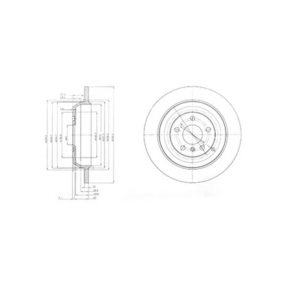 Photo Brake Disc DELPHI BG4031